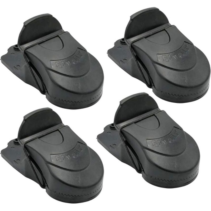 Tapette a souris plastique reutilisable lot 4 noir