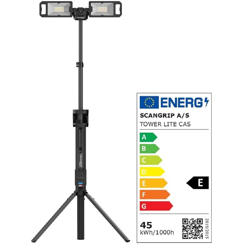 Lampe de travail 5000 lumens avec trepied integre pour batteries 18V IP30