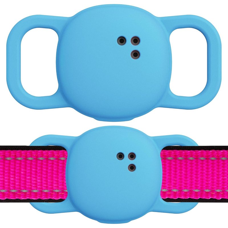 Lot De 2 Coques De Protection Anti-Perte En Silicone Pour Collier De Chien Et Animal De Compagnie,Ultra Durable,Installation Facile,Légère,Bleu