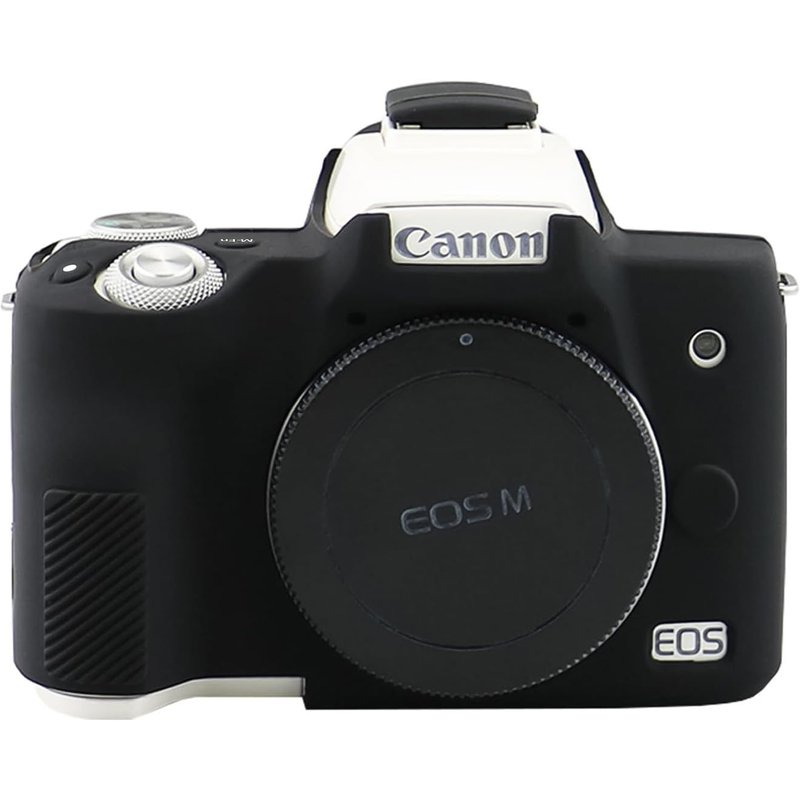 Camera Case for M50 Soft Silicone Camera Case Cover with Buttons Lettering Lightweight Black,Black,Camera Case