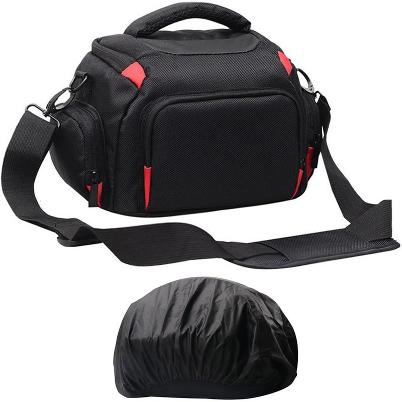 Camera Case,Shoulder Bag,Suitable for DSLR Cameras with Accessories,Large Single Shoulder Bag for Camera,Black,Backpack