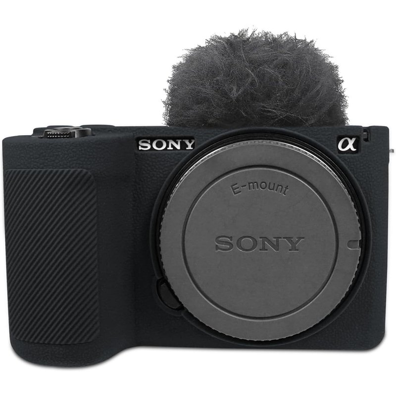 Soft Silicone Protective Case for Sony ZV-E10 II Camera-Black