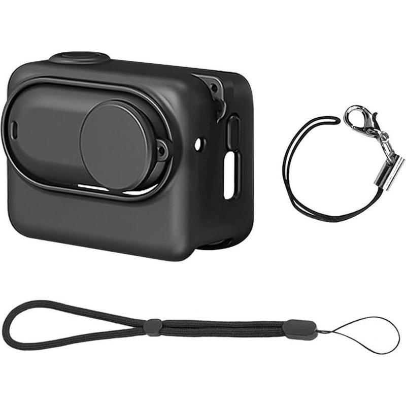 Silicone Protective Case for Insta360 GO 3S Camera with Lens Cap and Strap Accessories for Insta 360 GO 3S Action Camera
