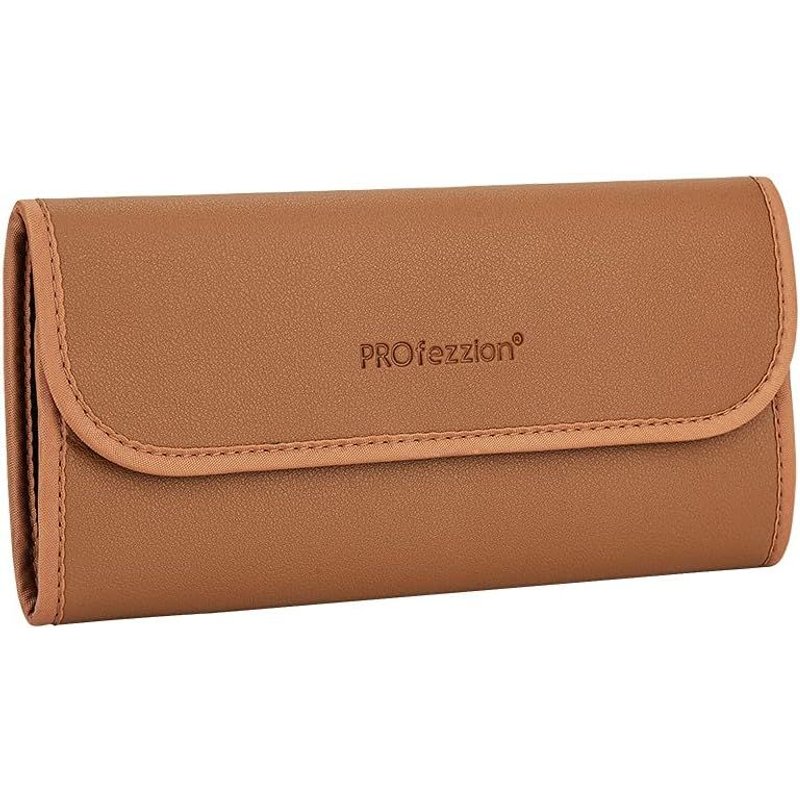 Filter Pouch Camera Lens Filter Protector Case Wallet for UV ND CPL Filters Storage,Brown,Brown,Modern