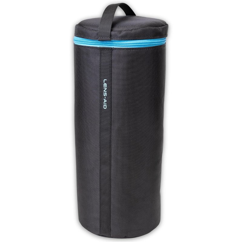 Padded Lens Case:Lens Protective Case with Zipper and Belt Loop,Black,Extra pocket