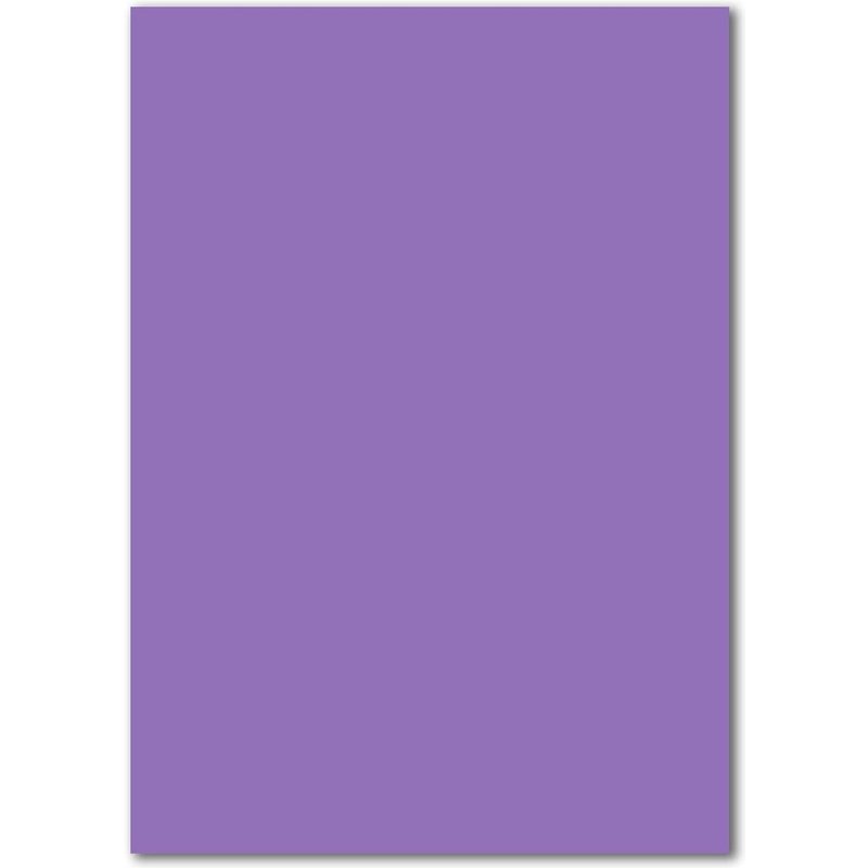 Lot De 100 Cartes Simples-Feuilles De Papier-Format A5-Violet-240 G/M²-14,8 X 21 Cm-Feuille De Bricolage-Papier De Couleur-Carton Photo-Carton De Couleur