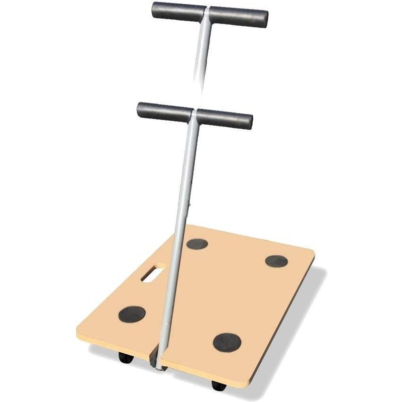 Plateau roulant charges lourdes 200 kg manche télescopique