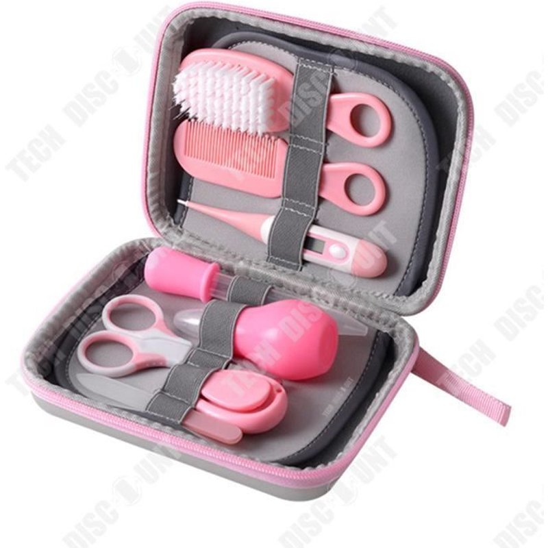 Td® Bébé Soins Ongles Coupe-Ongles Ciseaux Aspirateur Nasal Mangeoire Compte-Gouttes Mangeoire Ongles Bébé Eau Thermostat Ensemble