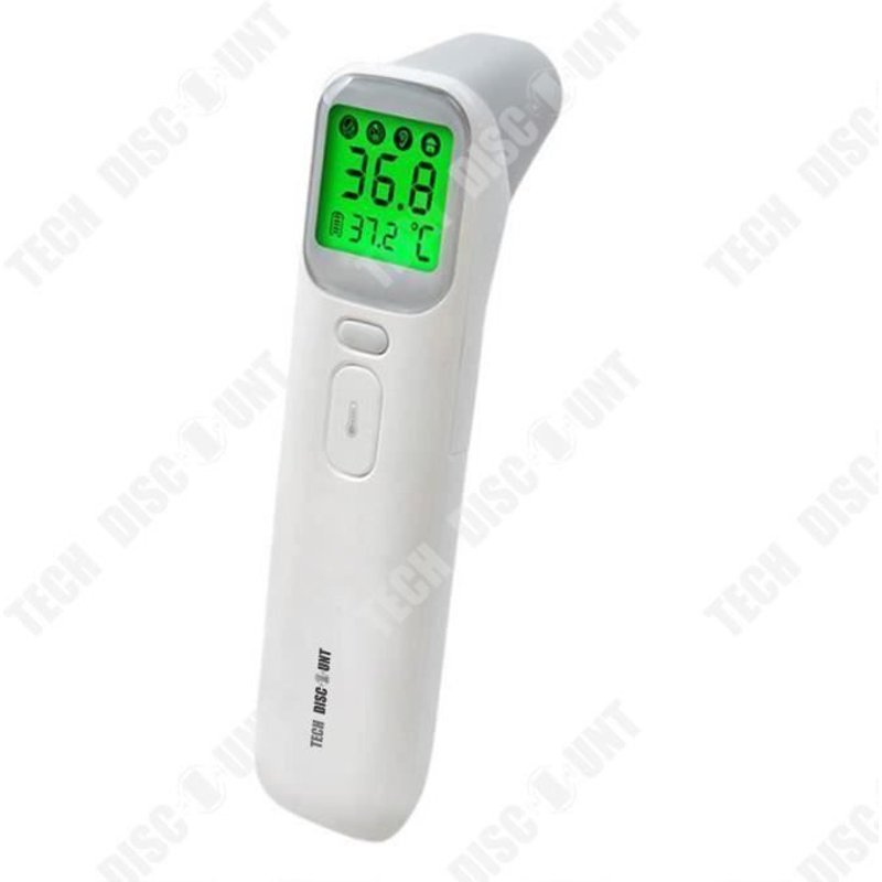 Td® Thermomètre Frontal Numérique Instrument De Surveillance De La Température À Affichage Lcd Numérique Sans Contact Blanc