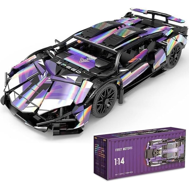 Technik Sports Kit De Construction, 1064 Pièces Supercar Bloc De Construction Maquette De Voiture À Construire Compatible Avec Les Grandes Marques