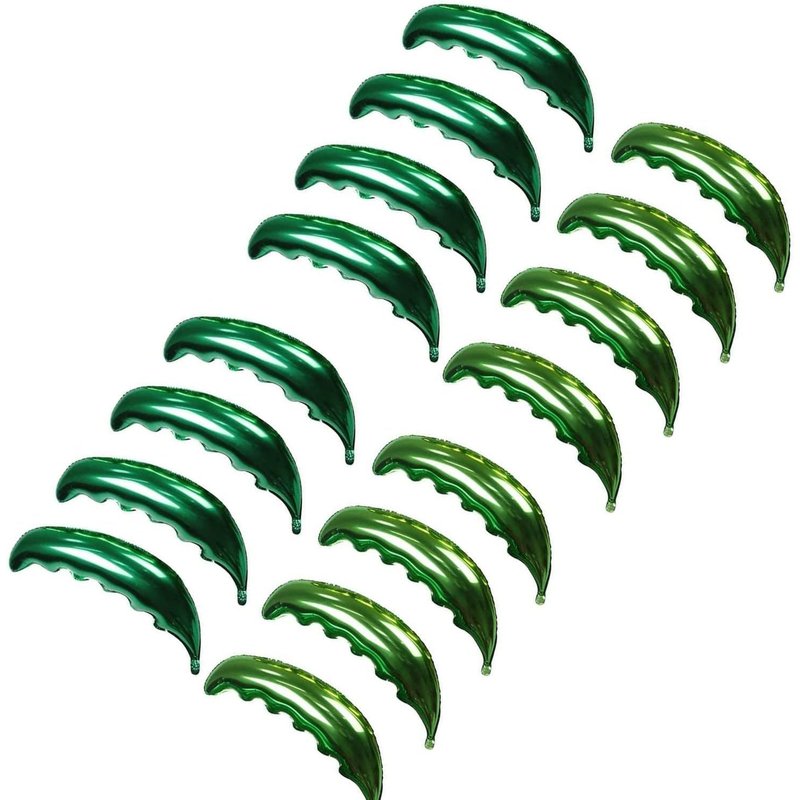 Sjzg-Lot De 16 Feuilles De Palmier Magiques Pour Fête D'anniversaire, Mariage, Fête Prénatale, Décorations De Fête Hawaïenne Luau