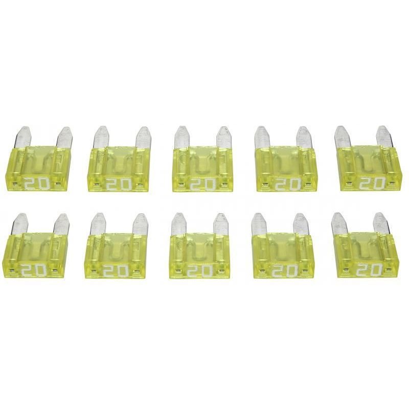 Fusible plat enfichable miniature 20A x10