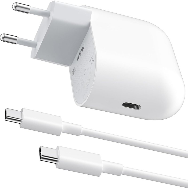 Chargeur Secteur Usb C 45W Pour Google Pixel 10 9 Pro Xl 9A 8A 8Pro 7A 7Pro,Chargeur Rapide Usb C Prise Et Cable Type C 1M Pour Iphone 16E 17 Pro Max Samsung A56 A16 A17 A35 A25 A06 A55 A26 S25 Ultra