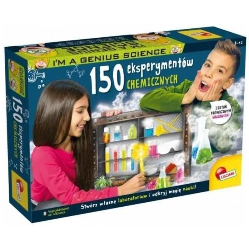 Kit d'expériences chimiques - LISCIANI - PL66377 - 150 expériences - 8 ans et plus - Intérieur