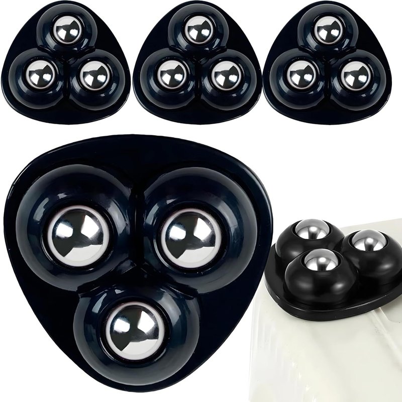 Lot De 4 Roulettes Universelles Autocollantes Pour Meubles-Roulettes Universelles Pour Meubles-Rotation À 360 Degrés Pour Pots De Fleurs,Tables De Chevet-Petites Roulettes Sphériques Pour