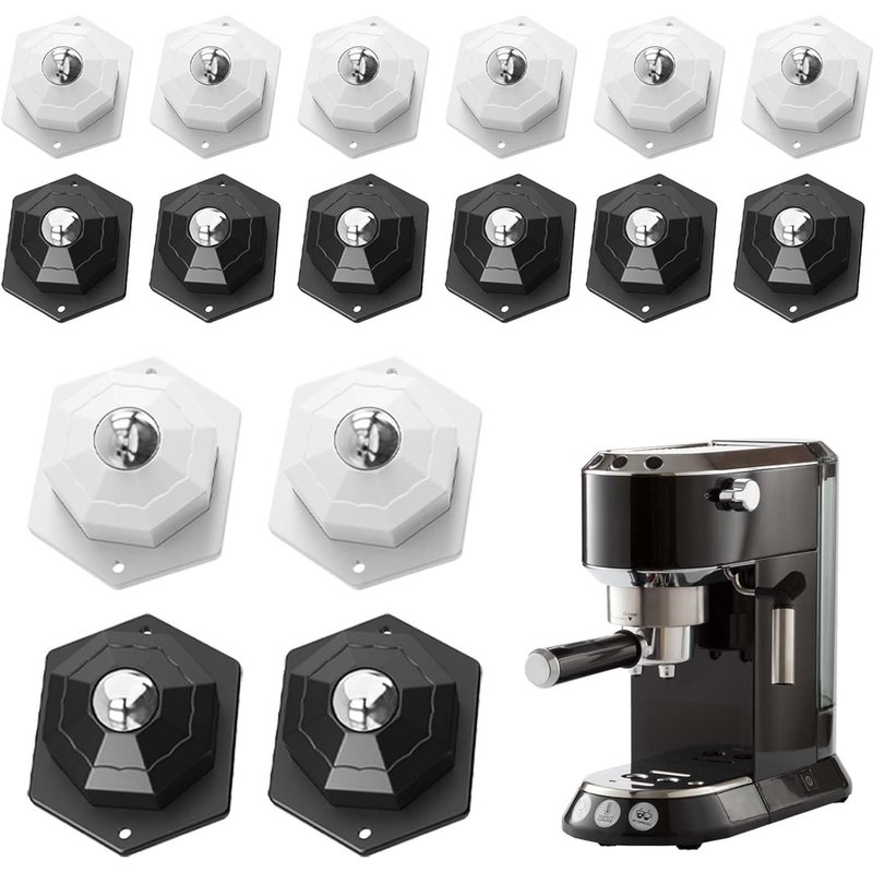 Furniture Caster,16pcs Home Appliance Caster,Mini Silent Self Adhesive Casters,Caster For Furniture Appliances,Coffee Machines,Coffee Tables,Storage Boxes