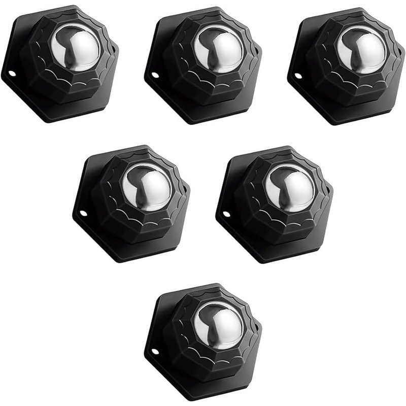6 Pcs Roulette Charge Lourde,Roulettes À Billes Pour Forte Charge Charge 200kg,Petite Roulettes Pour Meubles,Roulettes Pivotantes Autocollantes,Roulettes Plates Pour Petits Appareils De Cuisine
