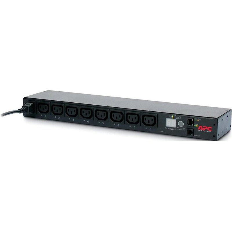 PDU en rack commuté APC AP7920B - Unité de distribution d'alimentation - CA 200/208/230 V - 2300 VA - Ethernet - entrée : IEC 60320 C14 - connecteurs de sortie : 8 (power IEC 60320 C13) - 1U -...