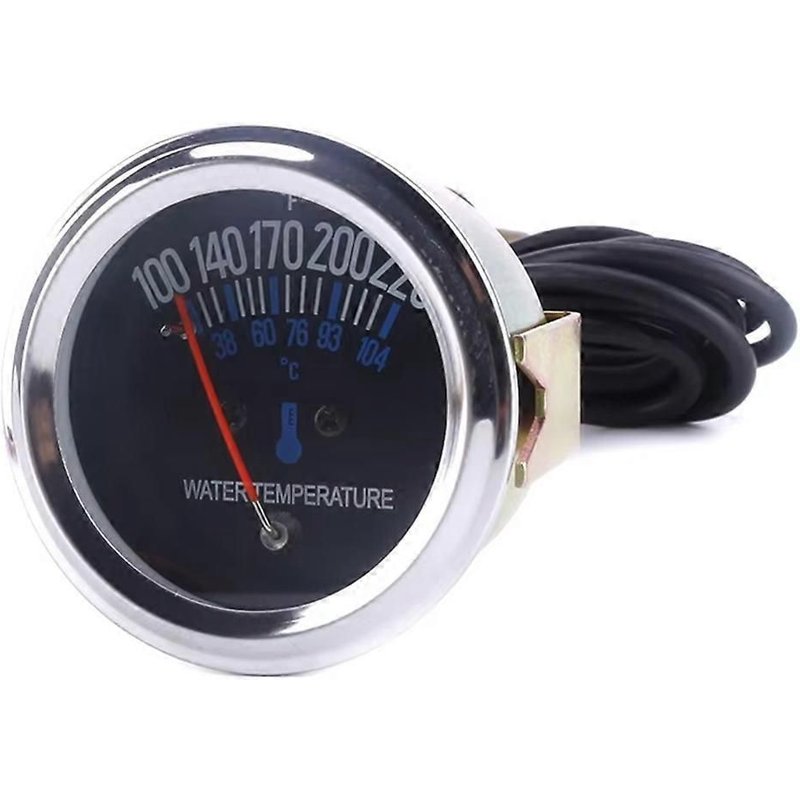 Jauges de température d'eau pour moto et voiture, testeur mécanique de température d'eau en degrés Fahrenheit et Celsius