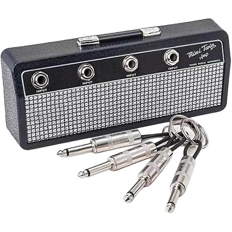 Porte-clés mural rétro avec prise radio, support de rangement pour clés