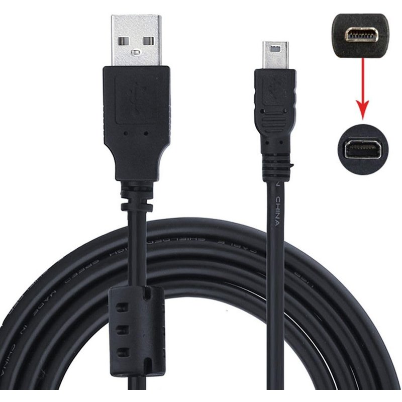 CY UC-E6 Câble USB pour appareil photo reflex numérique Nikon Coolpix S3000 S3100 S3200 S8000 S100 S203 S230 P7000 AW100
