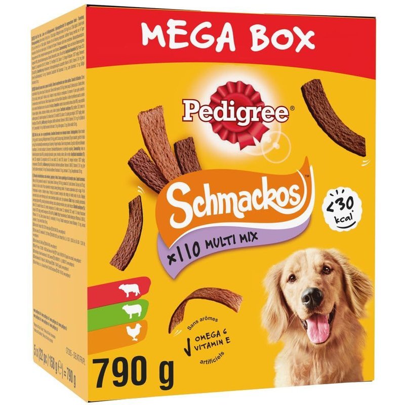 Pedigree Schmackos Mega Box Récompenses Multi Mix Saveurs Pour Chien Friandises Aux Multi Mix 790 G