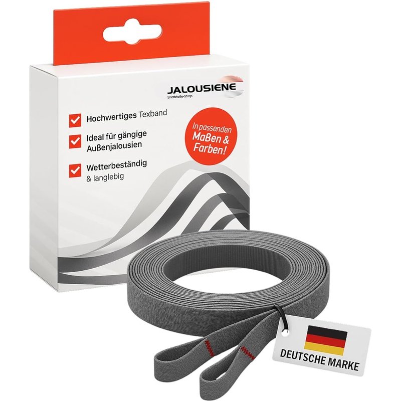 Ruban Textile Pour Stores Extérieurs 6 X 0,33 Mm ¿ Bande De Remontage Avec 2 Passants (250 Cm, Noir) ¿ Résistant Aux Uv, Aux Intempéries Et À La Déchirure ¿ Bande De Rechange Pour Store Bateau Et