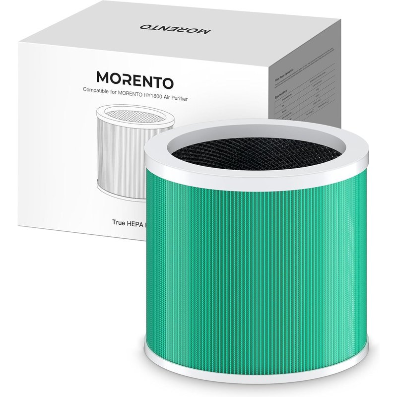 Véritable Filtre Hepa, Filtre De Rechange Pour Purificateur D'Air Pour Allergies Aux Animaux Domestiques, Compatible Avec Purificateur D'Air Hy1800,1 Pack + 3 Couches De Filtration