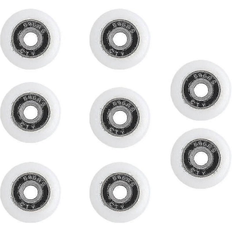 Lot de 8 roulettes de rechange pour porte de douche de 19 à 29 mm de diamètre (27 mm)