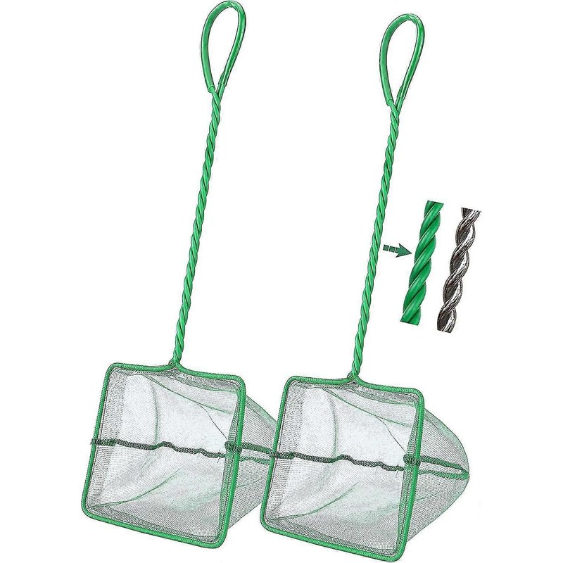 Lot De 2 Épuisettes À Mailles Fines Pour Aquarium (12,6 Cm) (5 Pouces)