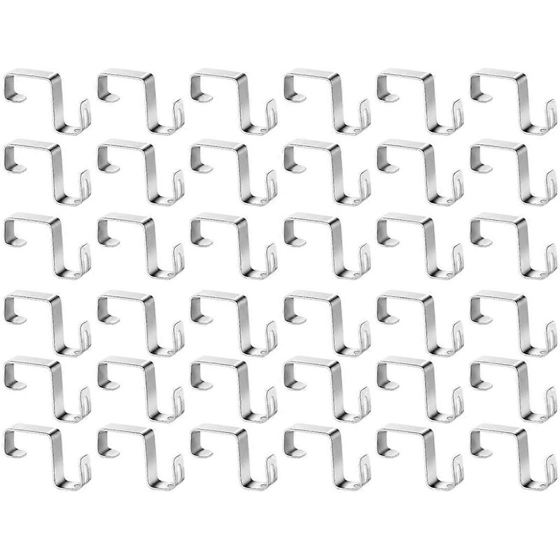 Lot de 50 crochets pour gouttière, pour éclairage extérieur, clips pour lumières de Noël, résistants aux intempéries