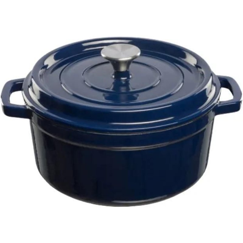Casseruola In Ghisa Smaltata 4.7 Lt Blu, Casa, Cucina, Pentolame