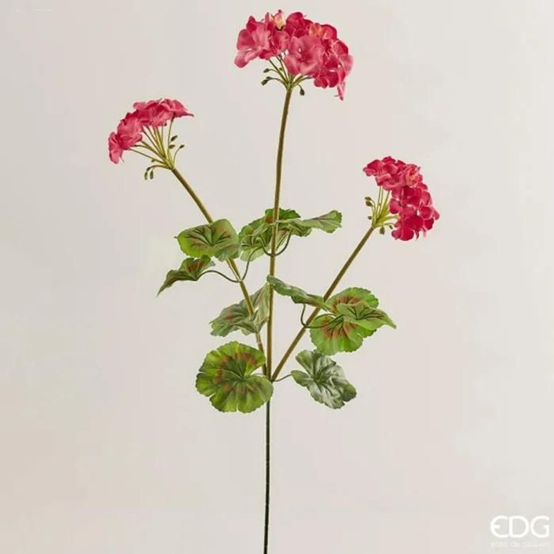 Edg Geranio Ramo Artificiale H70cm Beauty, Casa, Accessori Decorativi, Fiori Artificiali