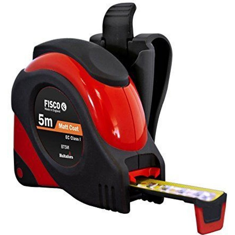 Mètre à ruban - Fisco - BT5M - 5m - Rouge - Outils et accessoires