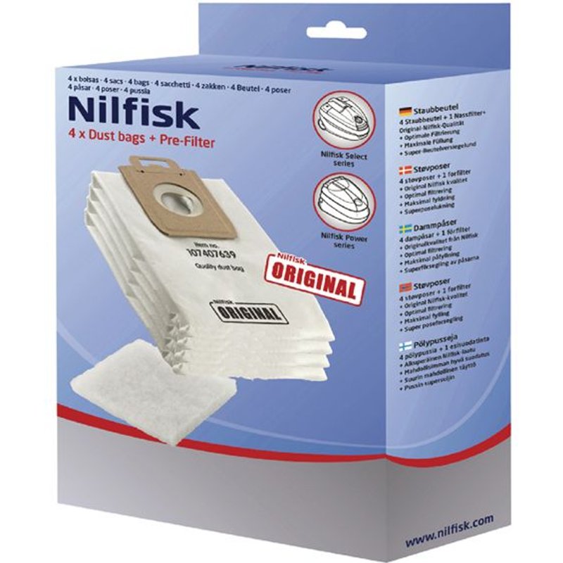 SACS HYGIENE+ ASPIRATEUR NILFISK POWER - SELECT X4 1470416500 - 128389187