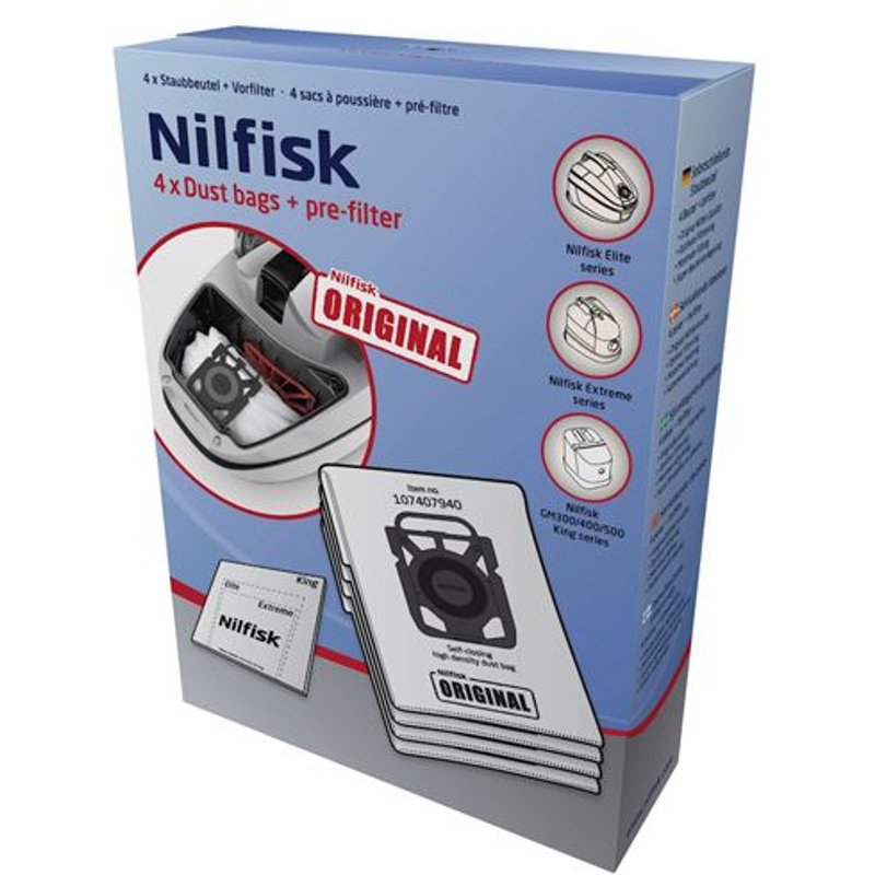 SACS ULTRA+ FILTRATION ASPIRATEUR NILFISK ELITE - EXTREME - KING X4