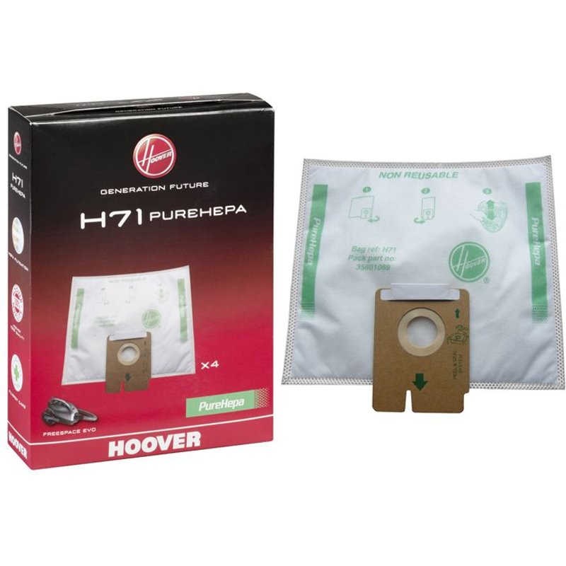 SACS EPA ORIGINE ASPIRATEUR HOOVER FREESPACE EVO GREENRAY H71 X4