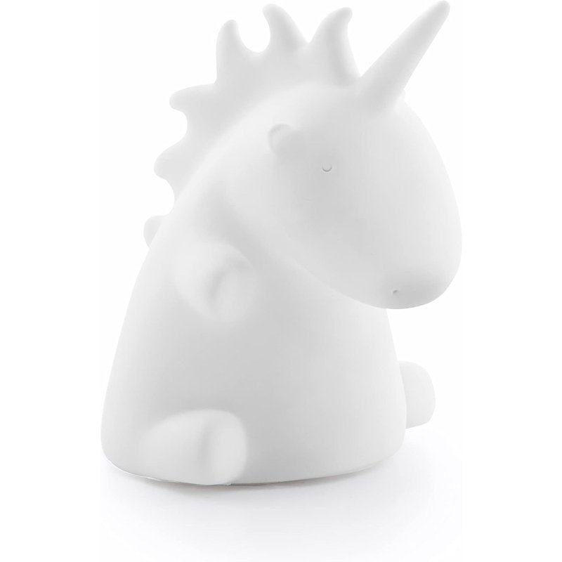 - Lampe Led Licorne Multicolore, Veilleuse Sécurisée Enfant, Ne Chauffe Pas, Légère Et Maniable, Design Moderne, Blanc, Caoutchouc, Unitalla