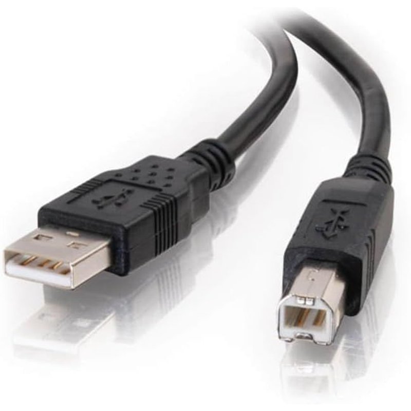 Câble d'imprimante USB 2.0 A vers B Compatible avec imprimantes et scanners de HP, Epson, Brother, Samsung, Cannon et Tous Les Autres appareils USB A/B Noir 3 m