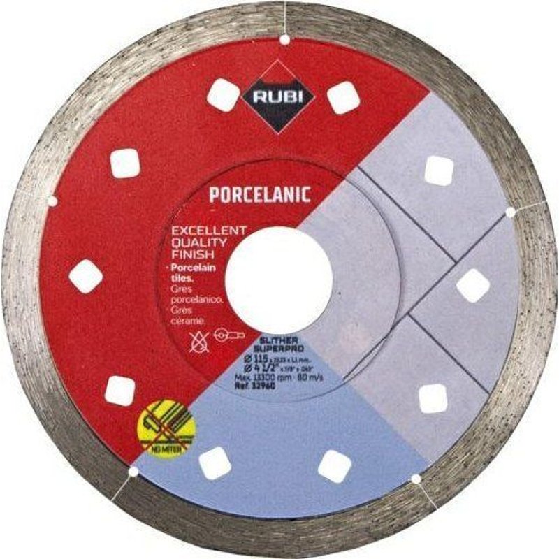 Disque de découpe - Rubi - 32960 - Diamant - 115 mm - Lame Slither Superpro