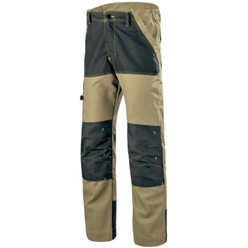 Pantalon de travail renforcé CRAFT WORKER - Beige et noir - taille 48 CEPOVETT SAFETY