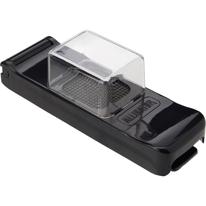 Mini Multi-Function Chopper with Collector Tray-Vegetable Cutter-Onion Cutter-3 x 3 mm Blade-BPA Free-Black