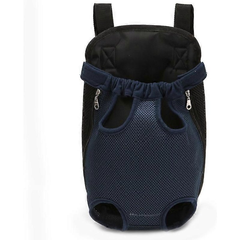 Sac De Voyage Extérieur Evago Sac À Dos De Transport Pour Animaux De Compagnie, Sac À Dos De Transport De Chien De Chat Réglable À L'avant Pour Animaux De Compagnie, Les Jambes Sorties, Facile À Régler Pour Les Camps De Randonnée De Voyage-Bleu Foncé-M