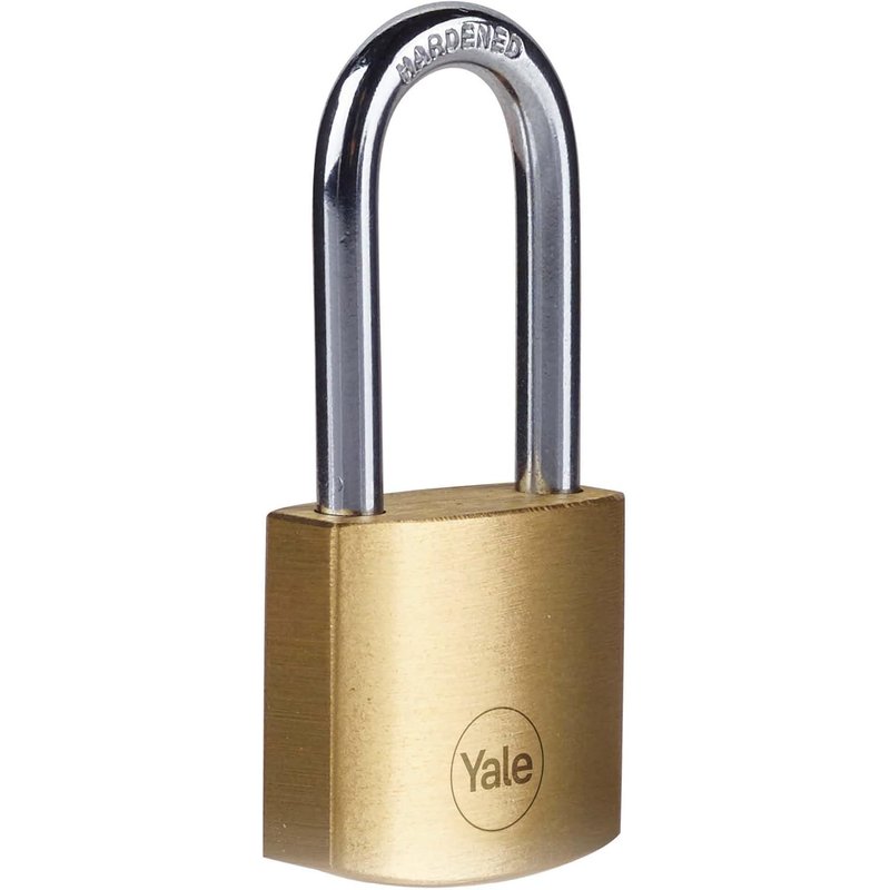 Cadenas de sécurité standard Y110B/30/132/1 en laiton de 30 mm - Anse en acier trempé moyenne - 3 clés
