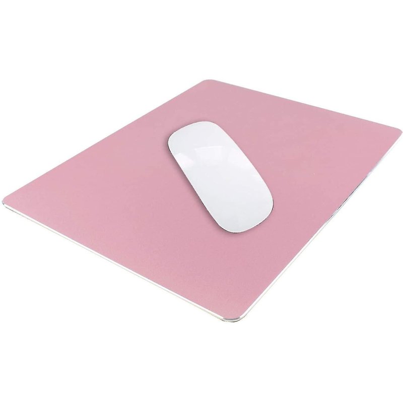 Tapis de souris en m¿¿tal aluminium tapis de souris de jeu (23 X 18 X 0,2 Cm) or rose