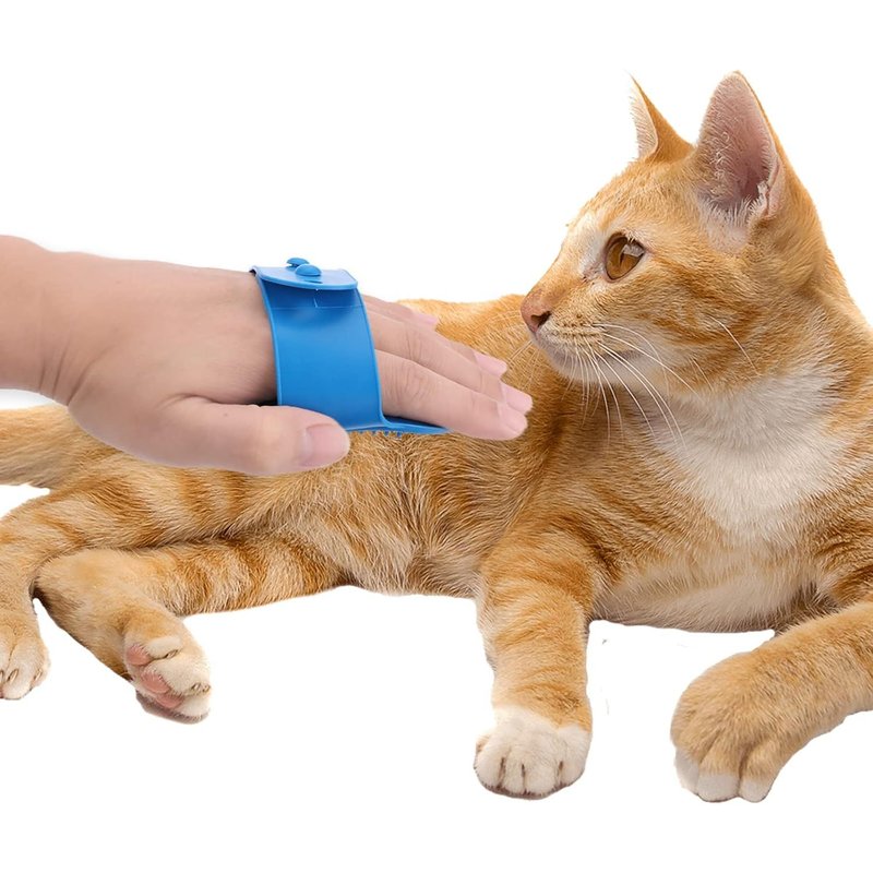 Dog Cat Bath Brush Set 2 Pcs Silicone Rubber Washing Brush Silicone Massage Brush Pet Hair Brush