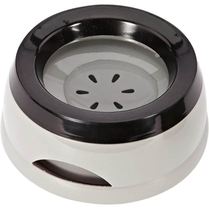 Anti-Overflow And Anti-Choking Floating Bowl For Dogs,Cats,Puppies (Grey)