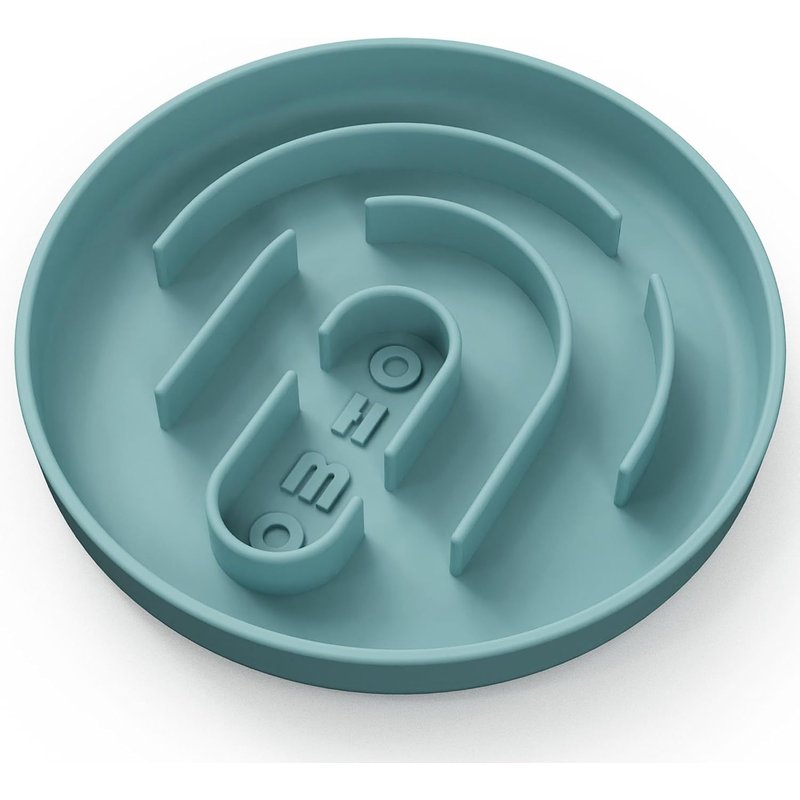 Anti-Glutton Bowl (Small-Circular,Light Blue,15 Cm) Silicone Without Suction Cup,Non-Toxic Bowl For Small Cats And Dogs