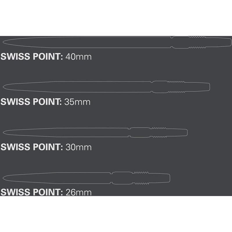 Swiss Points, Diamond Pro Swiss Point Dart Tips (3 Packs de Pointes) Changez Les Pointes de fléchettes, Accessoires de fléchettes Professionnels