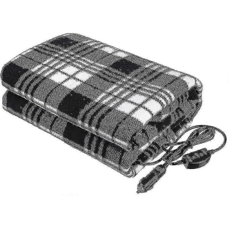 Couverture de voiture chauffée. Couverture électrique 12v avec régulateur de température.Couverture chauffante 12v pour couverture de voyage chauffée de voiture